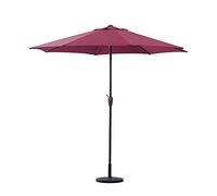 CLSDRZC Shade Outdoor, 270cm with Crank Sun Protection Aluminum Table Umbrella, Parasol for Garden Deck Backyard and Pool,Orange
