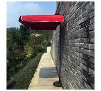 CLSDRZC Square 230cm Prevent Light Rain Umbrella Hangs Down Half Easy Crank Open, Small Parasol for Outdoor Garden Patio