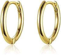 CLSDRZC Sterling Silver Jewelry,Classic New 925 Sterling Silver Round Circle Stud Earrings for Women Fashion Jewelry