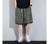CLSDRZC Summer Green Shorts Men's Gym Athletic Shorts Loose Sweatpants Trendy Casual Basketball Shorts
