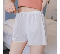 CLSDRZC Summer Plus Size Short Sleep Bottoms Women Shorts Loose Outwear Hot Black White Skin Home Nightgown
