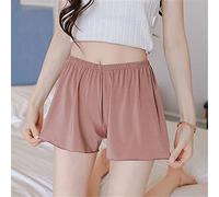CLSDRZC Summer Plus Size Short Sleep Bottoms Women Shorts Loose Outwear Hot Black White Skin Home Nightgown