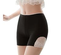 CLSDRZC Summer Women Large Size Shorts Under Skirt Female Soft Ice Silk Cool High Elasticity Plus Size Pants