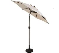 CLSDRZC Sun Parasol Parasols 7ft Patio Market - Outdoor Garden Table Umbrella w/Tilt Adjustment, Resistant Fabric, Wind Vent，Wine Red