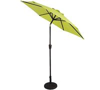 CLSDRZC Sun Parasol Parasols 7ft Patio Market - Outdoor Garden Table Umbrella w/Tilt Adjustment, Resistant Fabric, Wind Vent，Wine Red