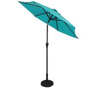CLSDRZC Sun Parasol Parasols 7ft Patio Market - Outdoor Garden Table Umbrella w/Tilt Adjustment, Resistant Fabric, Wind Vent，Wine Red