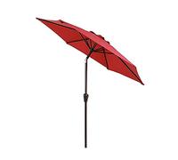 CLSDRZC Sun Parasol Parasols 7ft Patio Market - Outdoor Garden Table Umbrella w/Tilt Adjustment, Resistant Fabric, Wind Vent，Wine Red