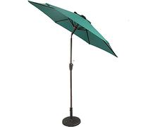 CLSDRZC Sun Parasol Parasols 7ft Patio Market - Outdoor Garden Table Umbrella w/Tilt Adjustment, Resistant Fabric, Wind Vent，Wine Red