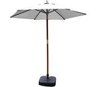 CLSDRZC Sun Parasol Parasols 7ft Patio Outdoor Garden Table Yard g Pool Umbrella with Solid Wood Bracket,Dark Green