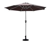 CLSDRZC Sun Parasol Umbrella Garden Parasols Green Garden Patio Table Umbrella with Tilt and Crank, Perfect for Outdoor Yard, Beach Commercial Event Market, g, Swimming Pool, Wit(Brown-A)