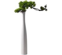 CLSDRZC Tall Ceramic Flower Vase,Slender Plant Pot Decors Planter Floor Bud For Wedding Side Table(White Pine Branch)
