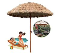 CLSDRZC Thatched Portable Outdoor Hawaii Straw Parasols, for Lawn Pool Backyard Garden Parasol Best Patio Umbrella