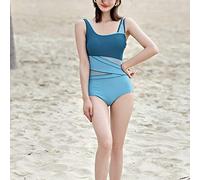 CLSDRZC The New Ladies Swimsuit Is Thin and Cover Belly One-Piece Sports Bikini Triangle Spring Conservative Swimming Suit