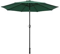 CLSDRZC Tilting Garden Parasol Umbrella 2.7m Large Outdoor S with Crank Handle UV Protective Aluminium Pole Adjustable O