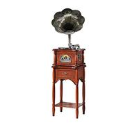 CLSDRZC Tocadiscos Retro, Fonógrafo, Tocadiscos de Vinilo con Altavoces, Tocadiscos Vintage de 3 velocidades 33/45/78 RPM Record Pla Cada Familia