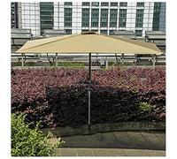 CLSDRZC Umbrella, 250cm Hardcore Square Sun Protection Rain, Half Parasol for Garden Balcony and Patio，Green