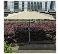 CLSDRZC Umbrella, 250cm Hardcore Square Sun Protection Rain, Half Parasol for Garden Balcony and Patio，Green