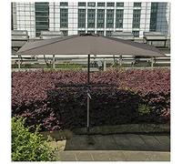 CLSDRZC Umbrella, 250cm Hardcore Square Sun Protection Rain, Half Parasol for Garden Balcony and Patio，Green