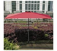 CLSDRZC Umbrella, 250cm Hardcore Square Sun Protection Rain, Half Parasol for Garden Balcony and Patio，Green