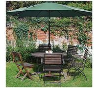 CLSDRZC UV50+ Grandes Mercado Paraguas Mesa jardín Patio con bielas, parasols duraderas y Resistentes a la fatidez, para céspedes de Yardas al Aire Libre, marrón