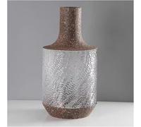 CLSDRZC Vase Ceramic Flower Chic Retro Glass, Decorative For Living Room, Entryway, Dining(A)