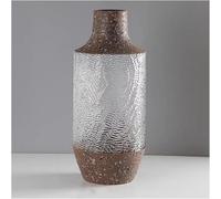CLSDRZC Vase Ceramic Flower Chic Retro Glass, Decorative For Living Room, Entryway, Dining(A)