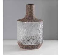 CLSDRZC Vase Ceramic Flower Chic Retro Glass, Decorative For Living Room, Entryway, Dining(A)