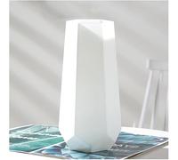 CLSDRZC Vase For Decor Blue& White Glass Handmade Decoration(Vit,Medium)