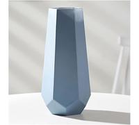 CLSDRZC Vase For Decor Blue& White Glass Handmade Decoration(Vit,Medium)