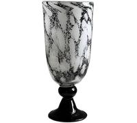 CLSDRZC Vase Living Room Black and White Pattern Tall Glass Vase Entrance Large Flower Arrangement Ornaments Flower Vases Decorative