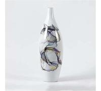 CLSDRZC Vase Tabletop China Style Porcelain Hand-Painted Ink Creative Ceramic Vase Living Room Entrance Dining Table Flower Arrangement(Medium)