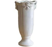 CLSDRZC Vase Tabletop Flower Arrangement Flower Pot Ceramic Ornament Decor Retro Living Room Desktop Hotel Study Aisle(16.5X25.5CM)