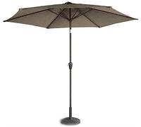CLSDRZC Vented Table Parasol Outdoor 10 Ft Reinforced Aluminum Patio Umbrella UV Proof 180G Waterproof Polyester Fabric for Garden Lawn Beach, wi
