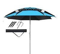 CLSDRZC Waterproof Umbrella Outdoor Fishing Or Beach Parasol 360° Rotation Protection/Rainproof/Full Shading, Multi-Purpose Garden Sun Shade Shelter Canopy, for Patio Yard Good