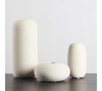 CLSDRZC White Black Ceramic Vase Set, Minimalist Ornaments Living Room Home Decor Decoration,Moder(B)