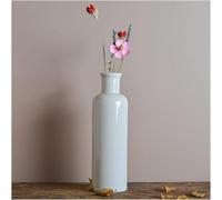 CLSDRZC White Ceramic Vases Vintage Flowers Green Plants Aquatic Set Small Vases Single Dry Flower Flower(Large)