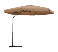 CLSDRZC with Steel Pole 300 cm Taupe,Beach Water Repellent,U VLight Protection, Easy to Open and Close, Garden Outdoor Parasol