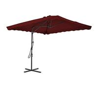 CLSDRZC with Steel Pole Bordeaux Red 250x250x230 cm,Beach Water Repellent,U VLight Protection, Easy to Open and Close, Garden Outdoor Parasol