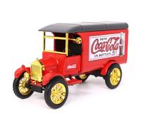 Clαsicos de la ciudad del motor Coca-Cola Diecast Coleccionable | Furgoneta de reparto Ford modelo TT 1926 | Modelo a escala 1:43 fundido a presi