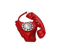 CLSSLVVBN Audiolibro de visitas Teléfono de escritorio Modelo teléfono para escritorio Confesiones Baby Shower, Rojo, 22.5x16.4x18cm