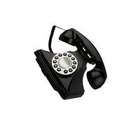 CLSSLVVBN Audiolibro de visitas Teléfono de escritorio Modelo teléfono para escritorio Confesiones Baby Shower, Negro, 22.5 x 16.4 x 18 cm