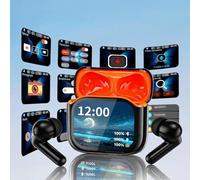 CLSSLVVBN Auriculares Bluetooth. Resistentes al Agua. Pantalla táctil. Diseño cómodo y Duradero. Larga Vida útil. Ideales para quienes Buscan una traducción automática, Negro