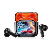 CLSSLVVBN Auriculares Bluetooth. Resistentes al Agua. Pantalla táctil. Diseño cómodo y Duradero. Larga Vida útil. Ideales para quienes Buscan una traducción automática, Negro Naranja