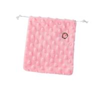 CLSSLVVBN Bolsa de Viaje portátil y Transpirable para petauros del azúcar, de Franela, con cordón Ajustable. Transportín para Animales pequeños Que Proporciona un Lugar Acogedor, Rosa, 19x16cm