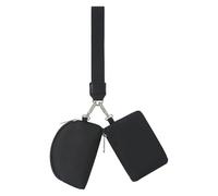 CLSSLVVBN Cartera con Llavero Multifuncional para un fácil Almacenamiento de artículos pequeños, Billetera de Lona Duradera, Billetera pequeña para Mujer, Negro