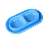 CLSSLVVBN Comedero Moderno para Gatos con fosa ensanchada para Evitar Hormigas. Juego de 2 comederos Dobles para Exteriores con Mascotas. Sin residuos. Juego de 2 comederos Dobles para Gatos.