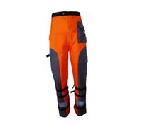 CLSSLVVBN Delantal técnico de seguridad, pantalón multifuncional para tala, con ajuste cómodo para un rendimiento óptimo. Regalos para trabajadores forestales, Naranja, L
