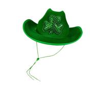 CLSSLVVBN Elegante sombrero de vaquero occidental, ligero, elegante, estético, regalo de cumpleaños, vestir, correa ajustable para un rendimiento, estético, regalo cumpleaños, puesta en escena