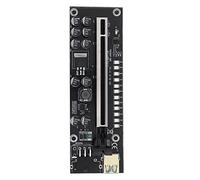 CLSSLVVBN Expansión de Tarjeta de vídeo LED PCI-E, Extensor de 8 condensadores de Estado sólido, Herramienta de Adaptador de Escritorio Desmontable Seguro con Hebilla de fijación