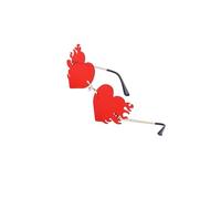 CLSSLVVBN Gafas de sol únicas para exteriores para niños, gafas de sol para niños, atractivas, ligeras, para fiestas, estilo playa, divertidas bajo el, con forma corazón para y